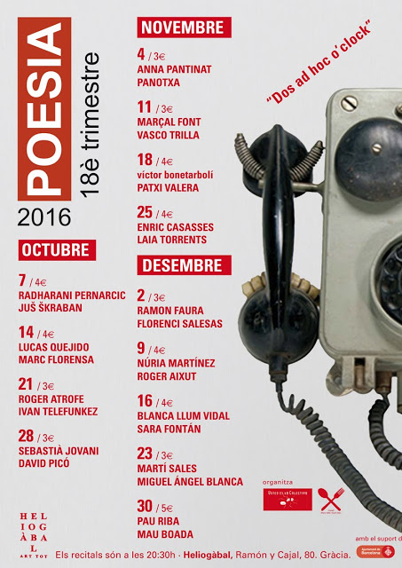 Dos ad hoc. 18a Trimestre de poesia a&nbsp;l’Helio