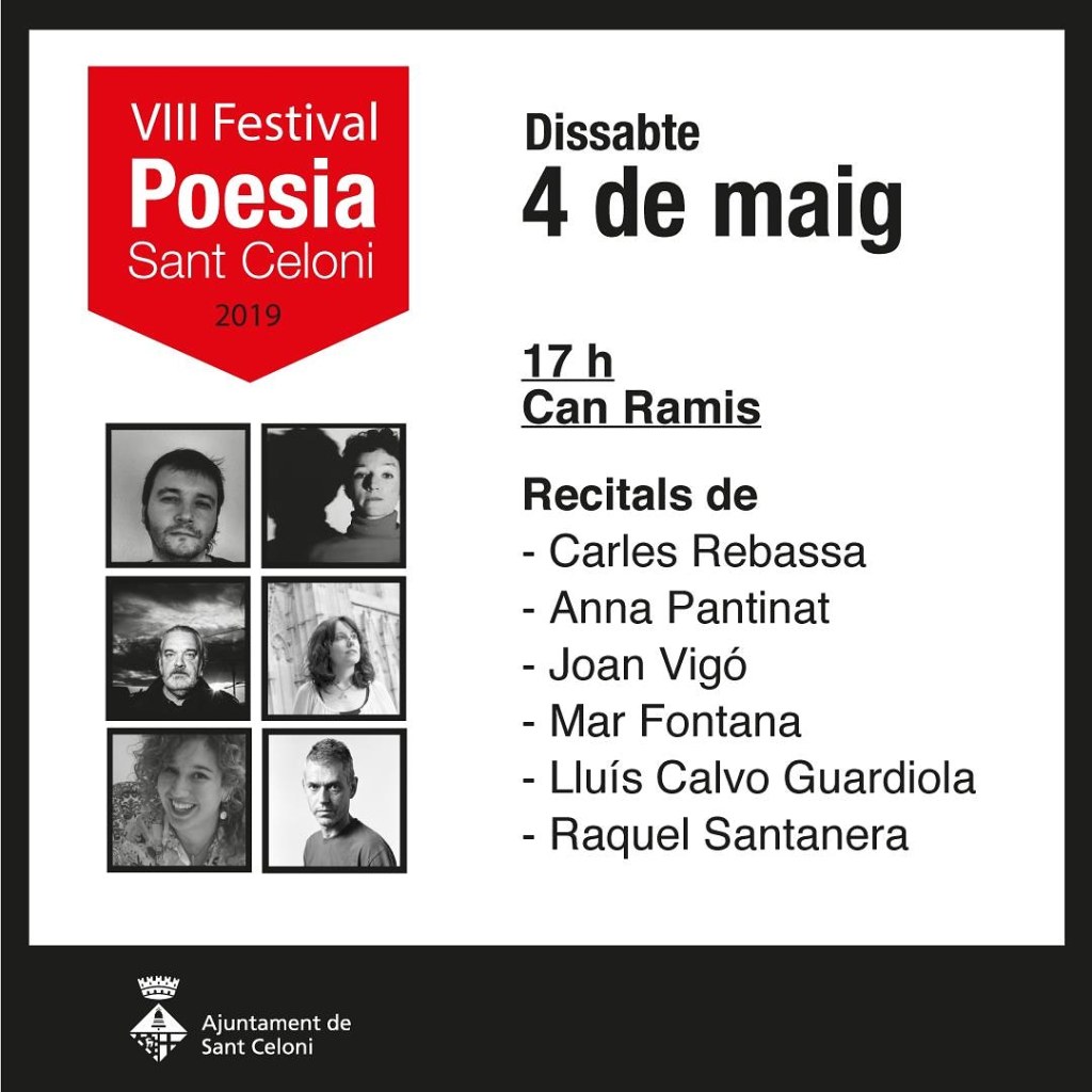 Festival de poesia Sant Celoni&nbsp;2019