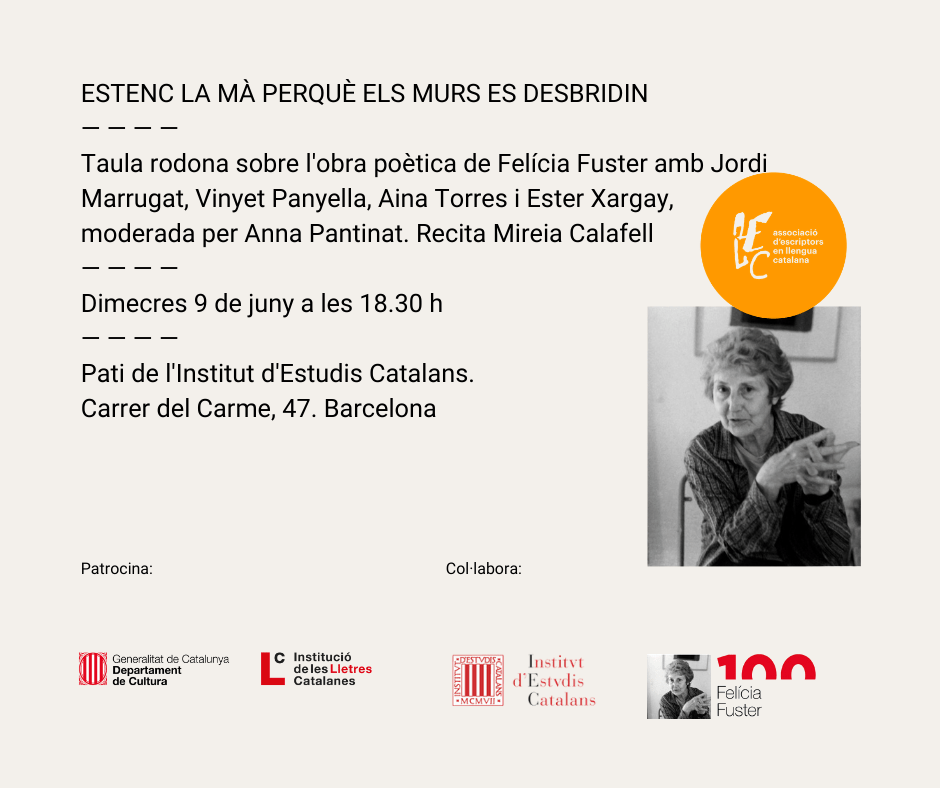 Estenc la mà perquè els murs es desbridin. Homenatge a Felícia&nbsp;Fuster