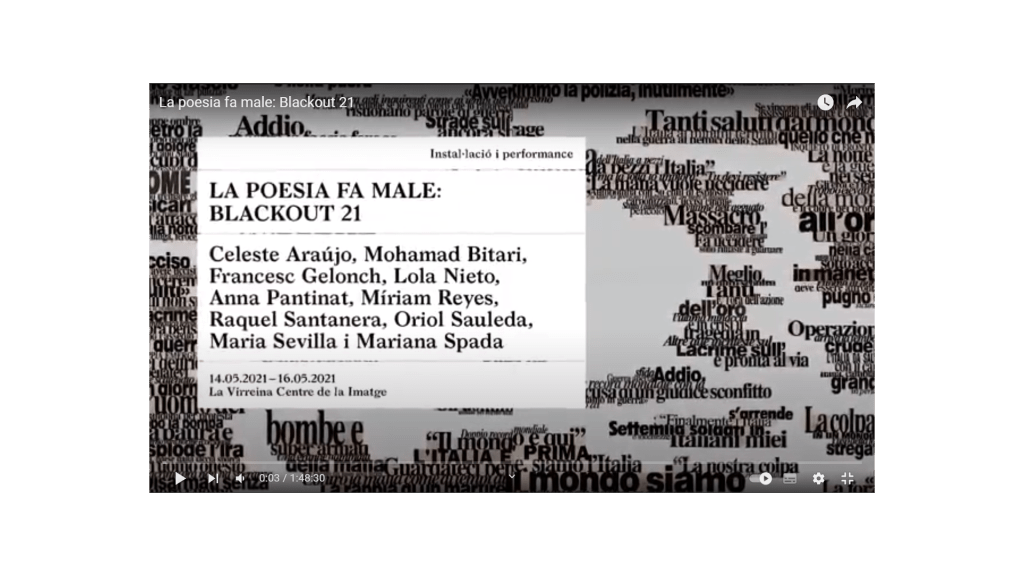 La poesia fa male&nbsp;(vídeo)