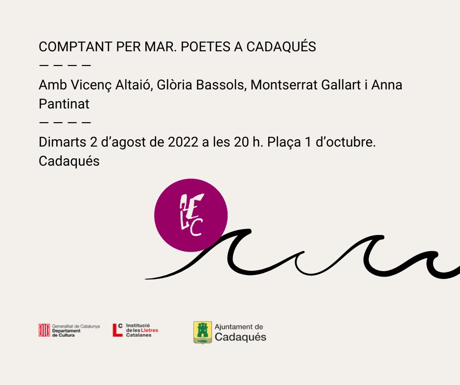 Comptant per mar, poetes a&nbsp;Cadaqués