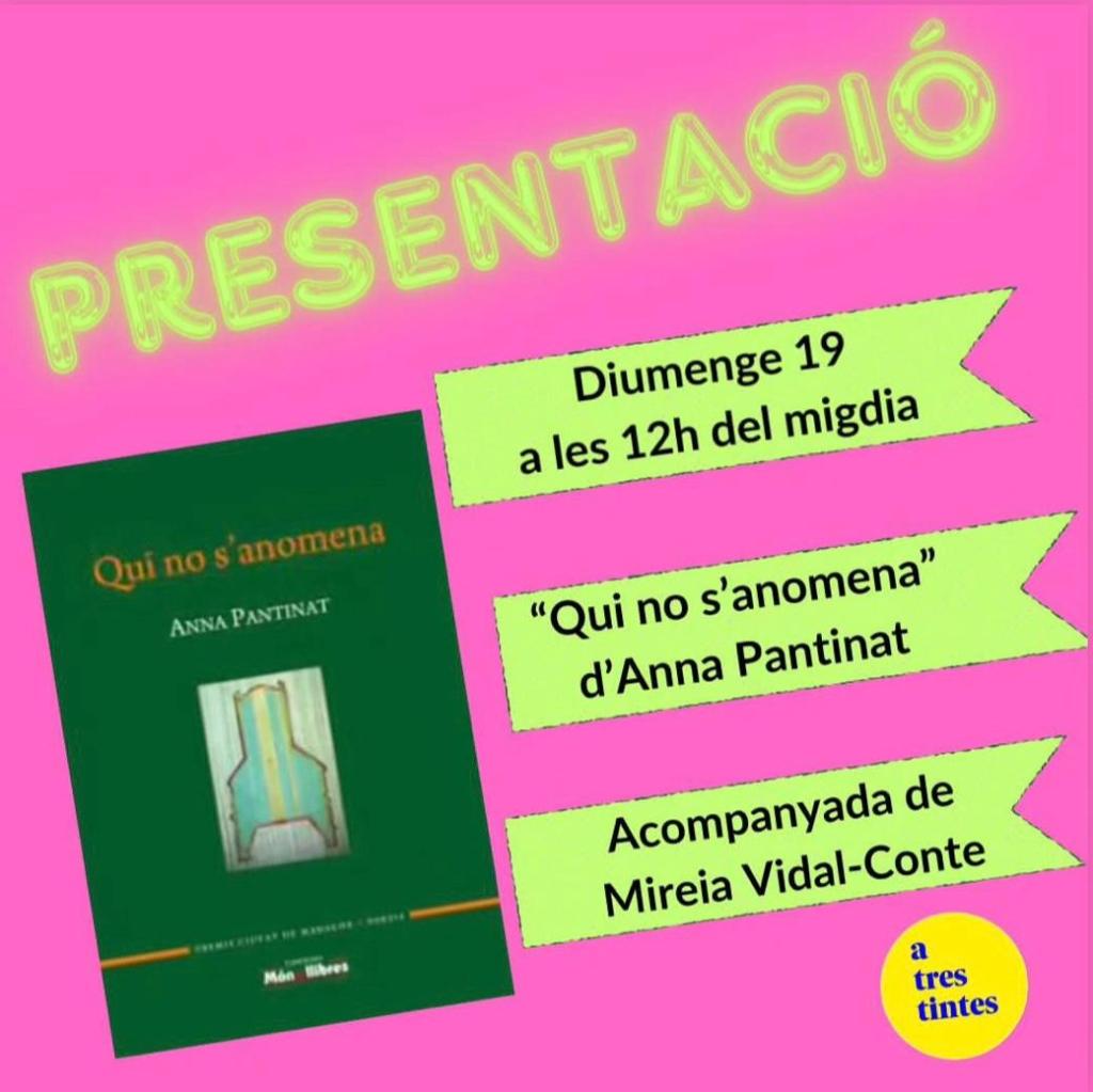 “Qui no s’anomena” presentat per Mireia&nbsp;Vidal-Conte